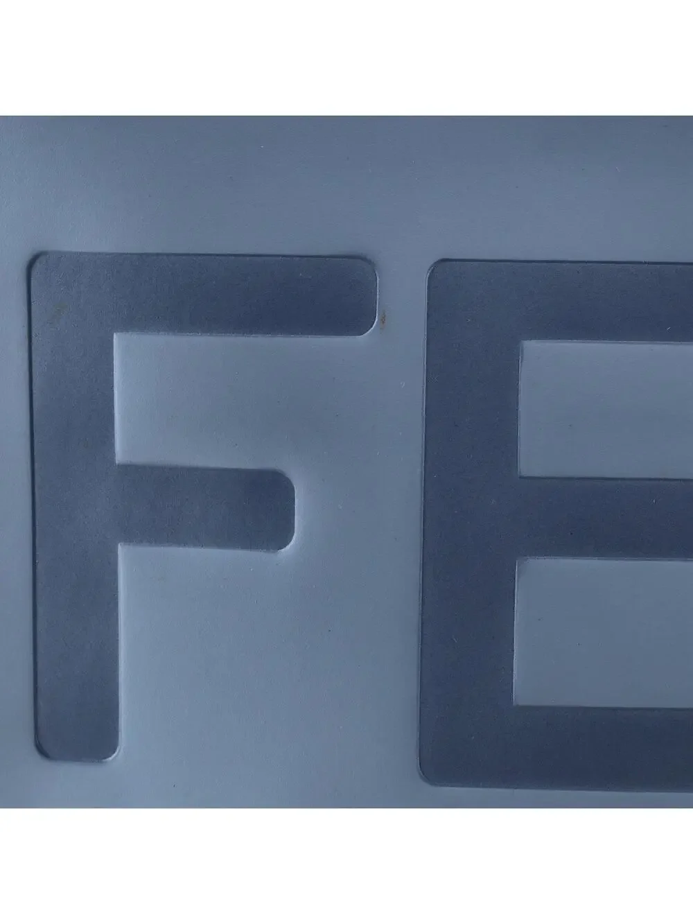 Fendi Logo Flat Wristlet Pouch Embossed #245681F12B